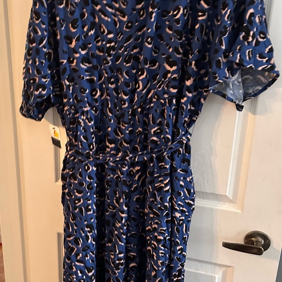Eloquii Elements leopard print jumpsuit - size 24 - Picture 6 of 7